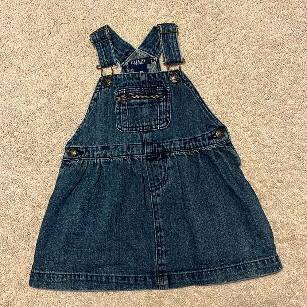 CHAPS GIRLS SiZE 18 MONTHS DENIM DRESS